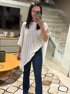 BLUSA CAPA NO TRICÔ