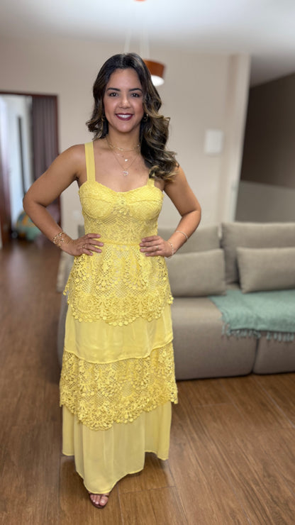 VESTIDO PATHY AMARELO