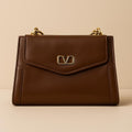 BOLSA LIORA MARROM AVERMELHADO