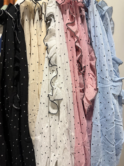 CAMISA MUSSELINE | DETALHE AMARRAÇÃO