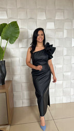 VESTIDO TALITA MIDI PRETO