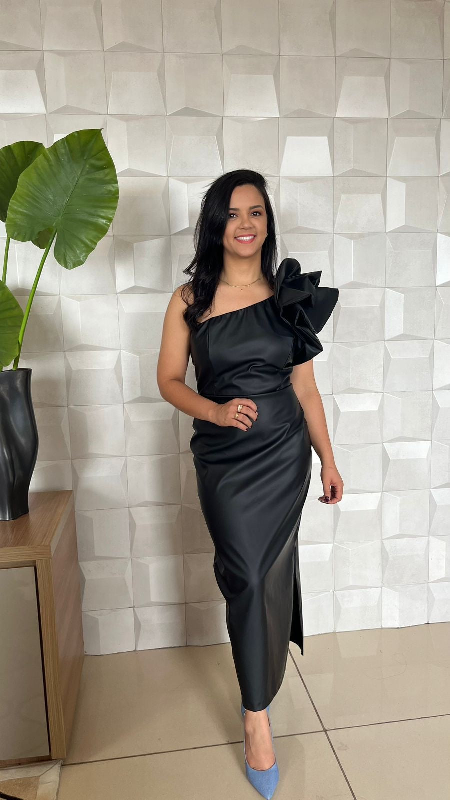 VESTIDO TALITA MIDI PRETO