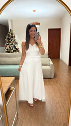 VESTIDO SERENA MIDI COM CORPETE