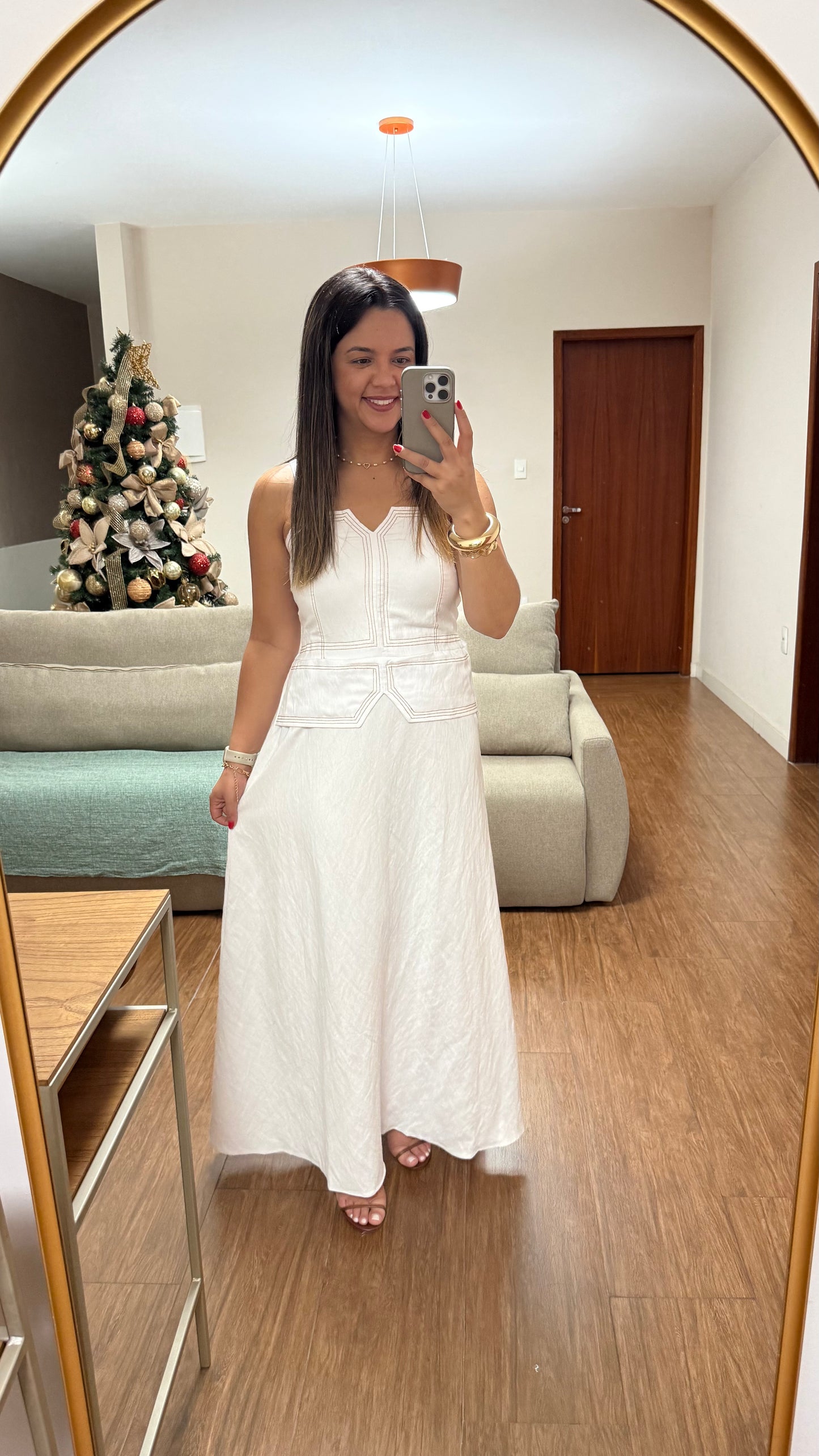 Vestido Serena Midi com Corpete
