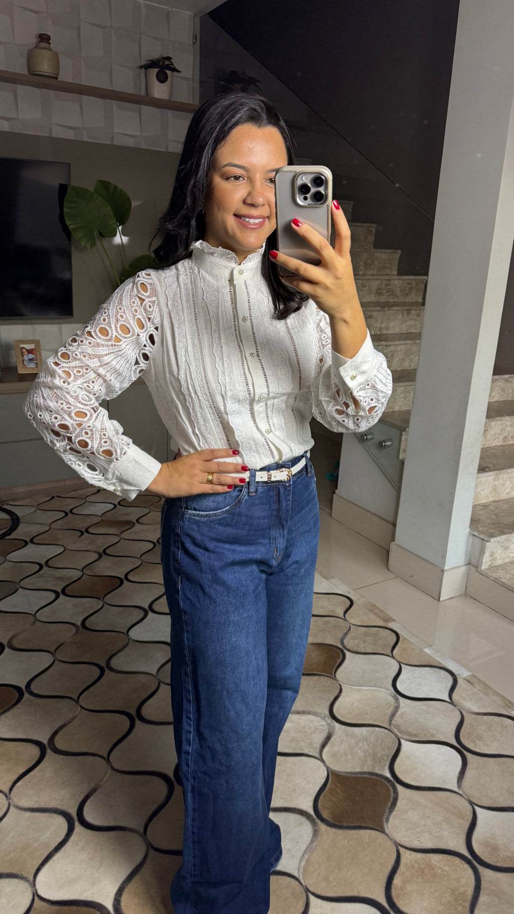 CAMISA QUEEN COM GUIPIR