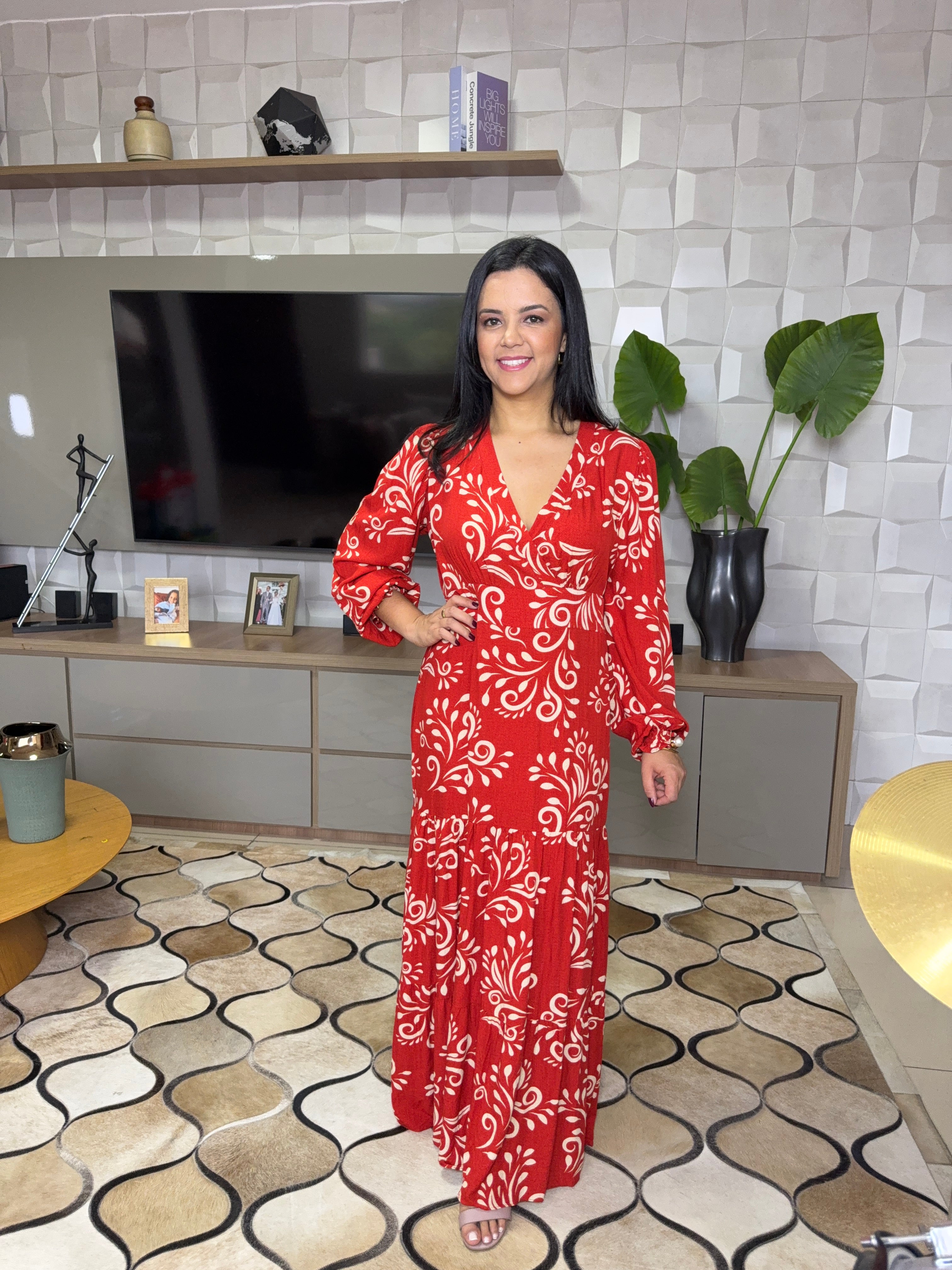 VESTIDO NEIDE VERMELHO