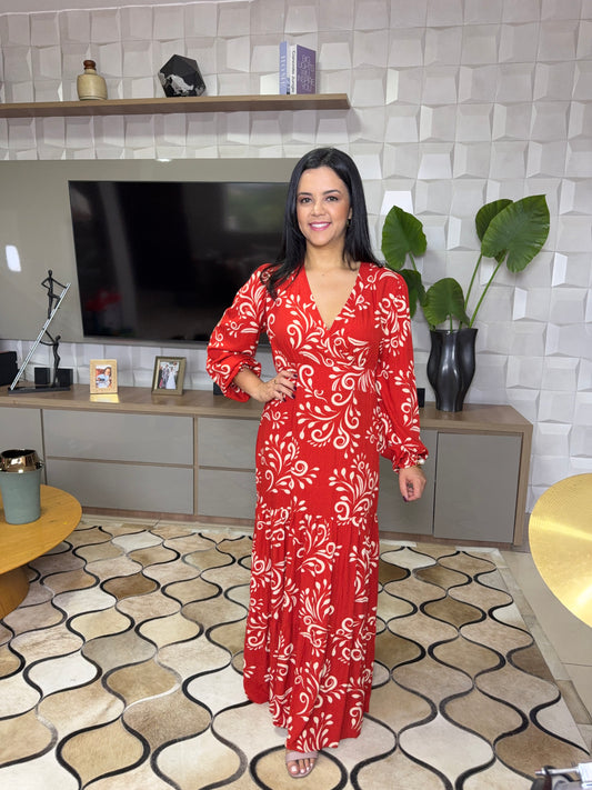 VESTIDO NEIDE VERMELHO