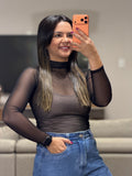 BODY TULE MANGA COMPRIDA