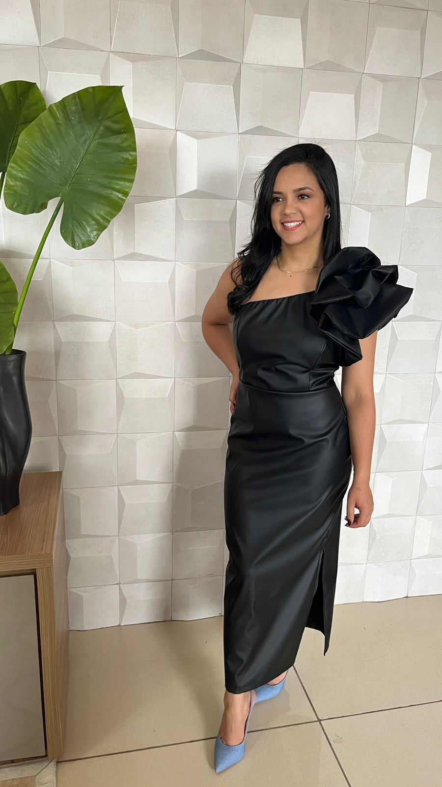 VESTIDO TALITA MIDI PRETO