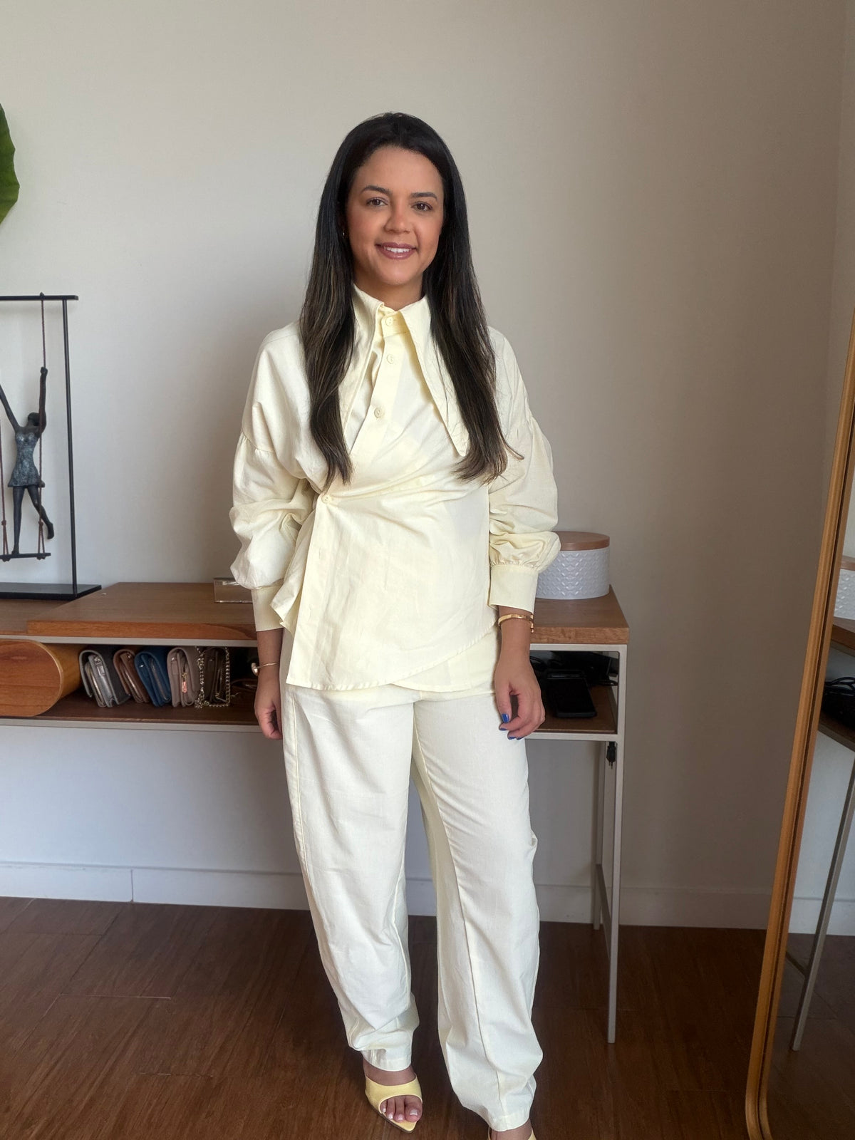 CAMISA POSITANO AMARELO MANTEIGA