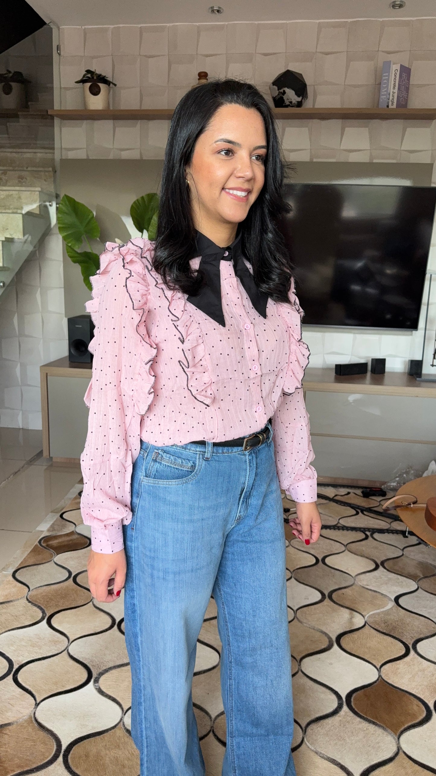 CAMISA MUSSELINE | DETALHE AMARRAÇÃO