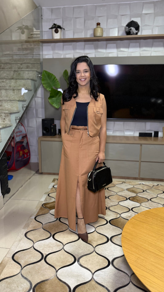 CONJUNTO KELLEN CAPUCCINO