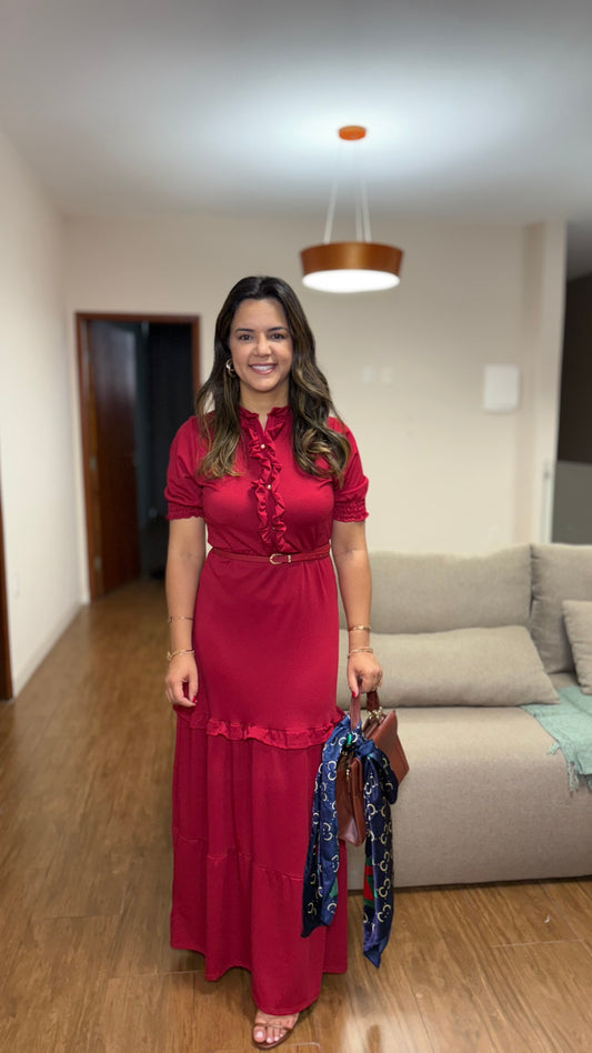 VESTIDO MARISTELA VERMELHO