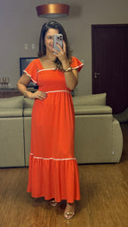 VESTIDO GLAU LARANJA