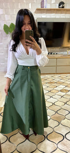 CROPPED DE MANGA COMPRIDA E DECOTE V