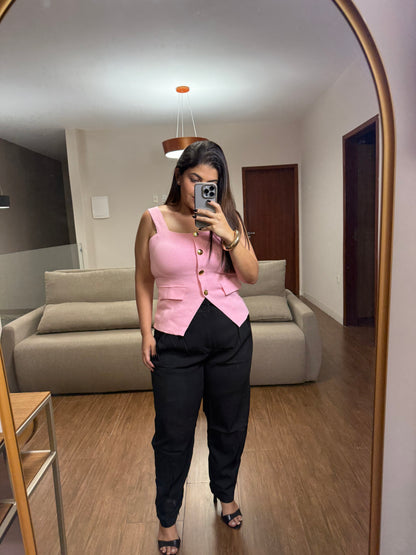 CALÇA ESTEFANY EM ALFAIATARIA