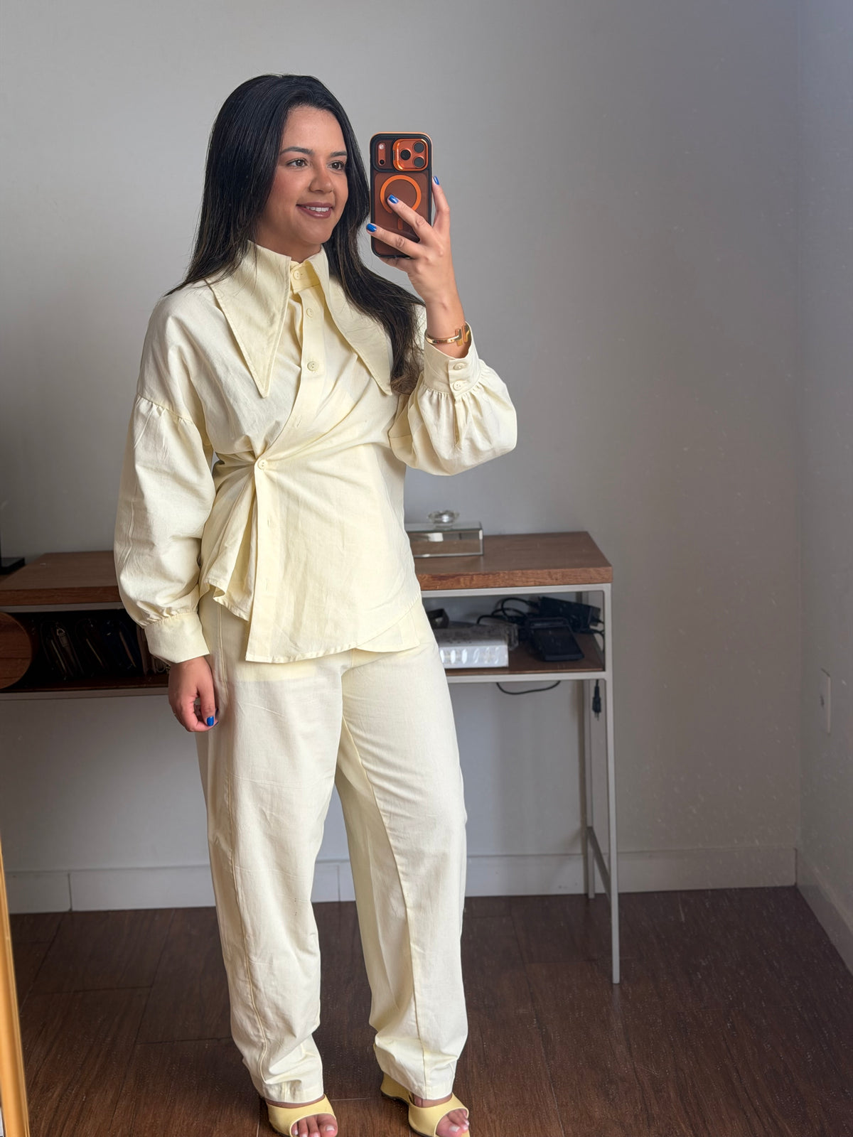 CAMISA POSITANO AMARELO MANTEIGA