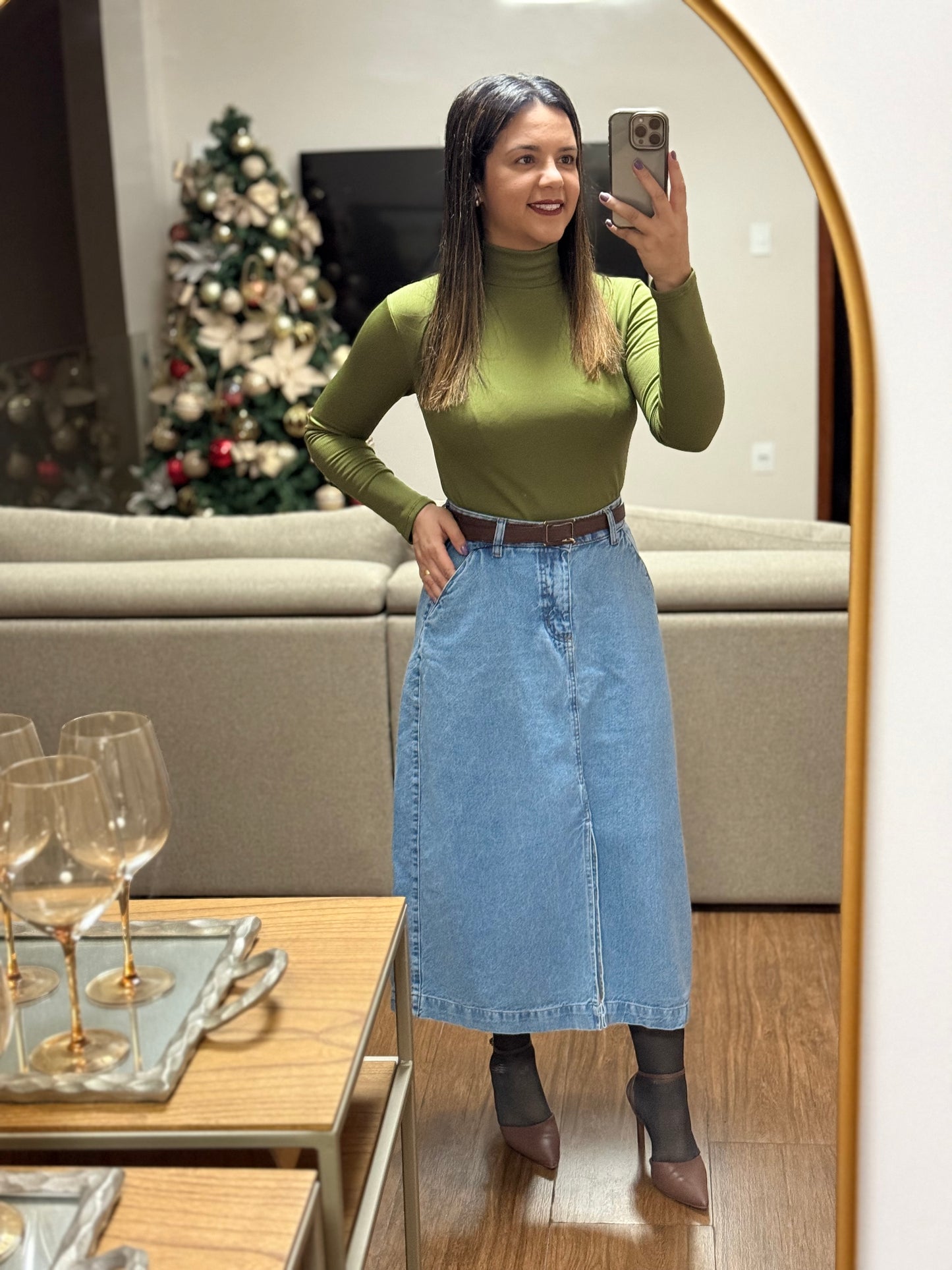 BLUSA PELUCIADA GOLA ALTA