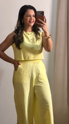 CONJUNTO ISA AMARELO MANTEIGA
