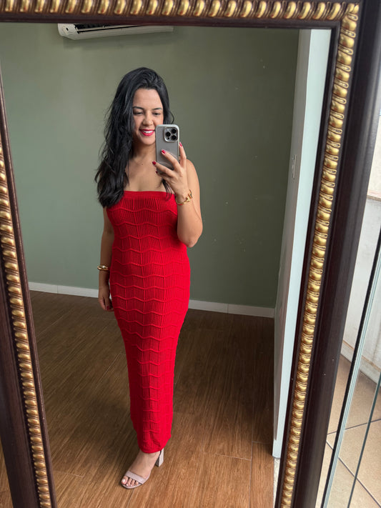 VESTIDO LONGO TRICÔ