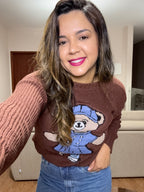 BLUSA TRICÔ URSO