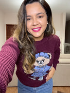 BLUSA TRICÔ URSO