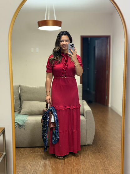 VESTIDO MARISTELA VERMELHO