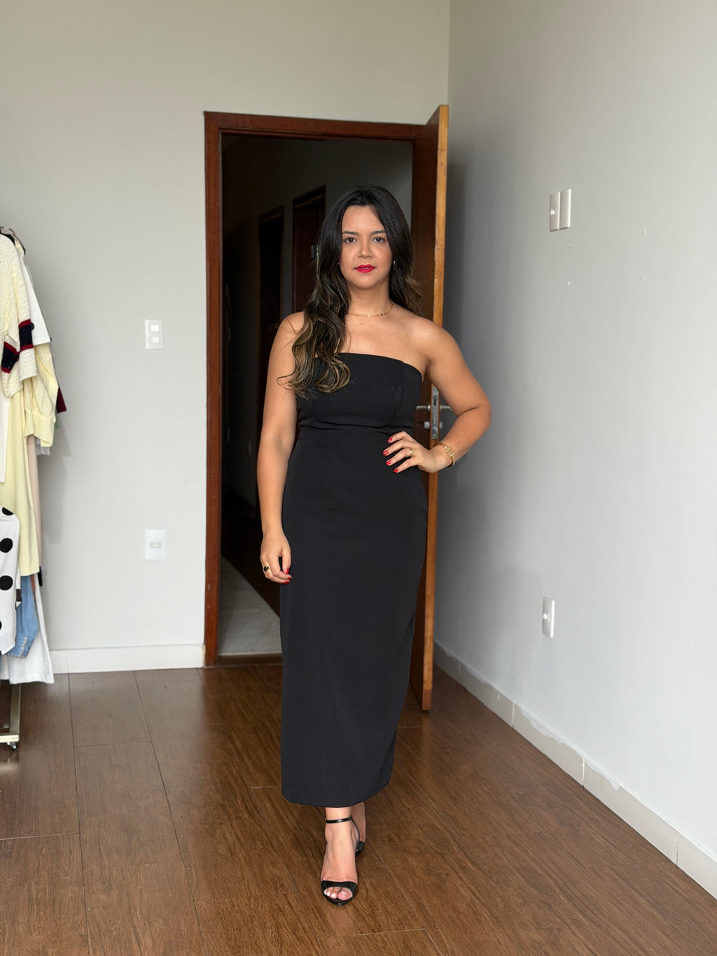 VESTIDO CAPA AMÉLIA PRETO