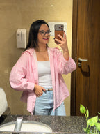 CAMISA POSITANO LISTRAS ROSA