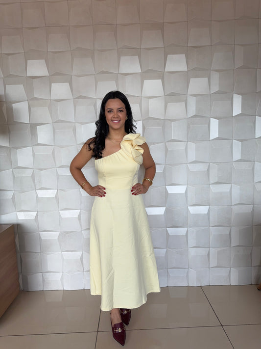 VESTIDO TARSILA AMARELO MANTEIGA