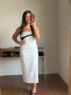 VESTIDO MIDI BICOLOR CATARINA