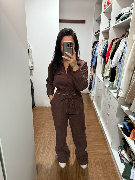 CONJUNTO VALERIA MARROM