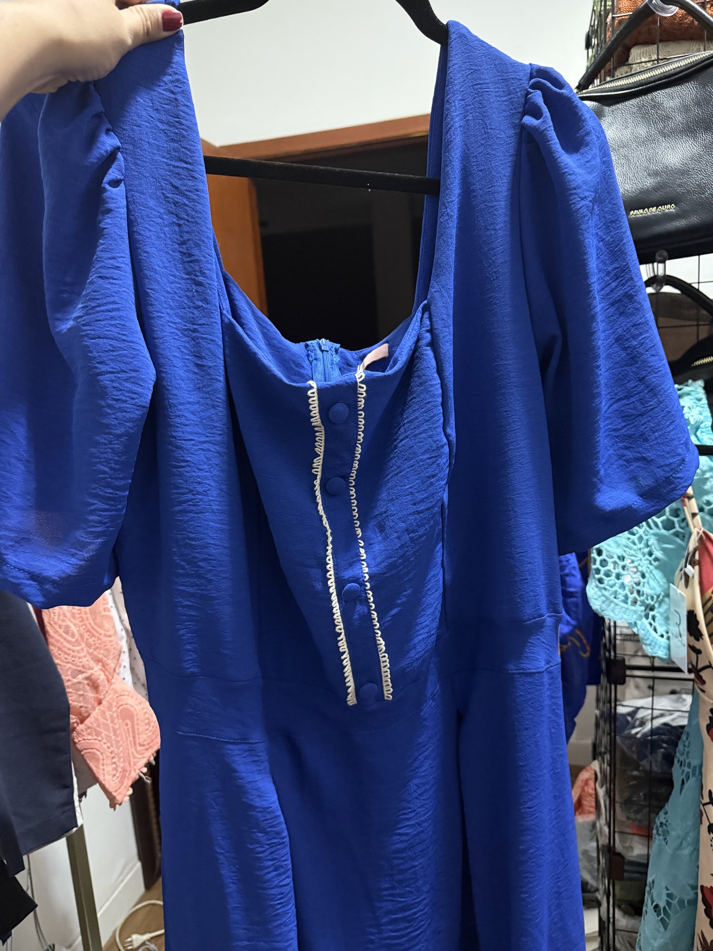 VESTIDO LUCY AZUL | PLUS
