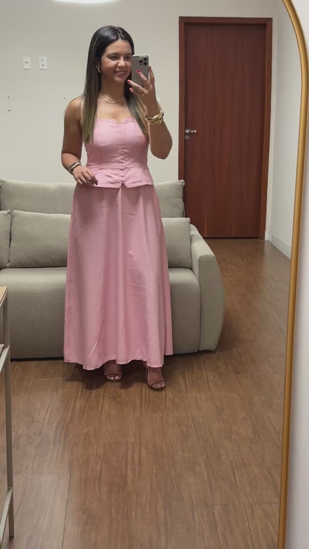 VESTIDO SERENA MIDI COM CORPETE